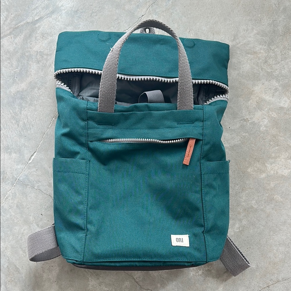 ORI London Backpack - Teal, Meidum